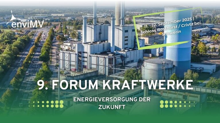 9. Forum Kraftwerke am 11.-12. September 2025 in Schwerin / Crivitz